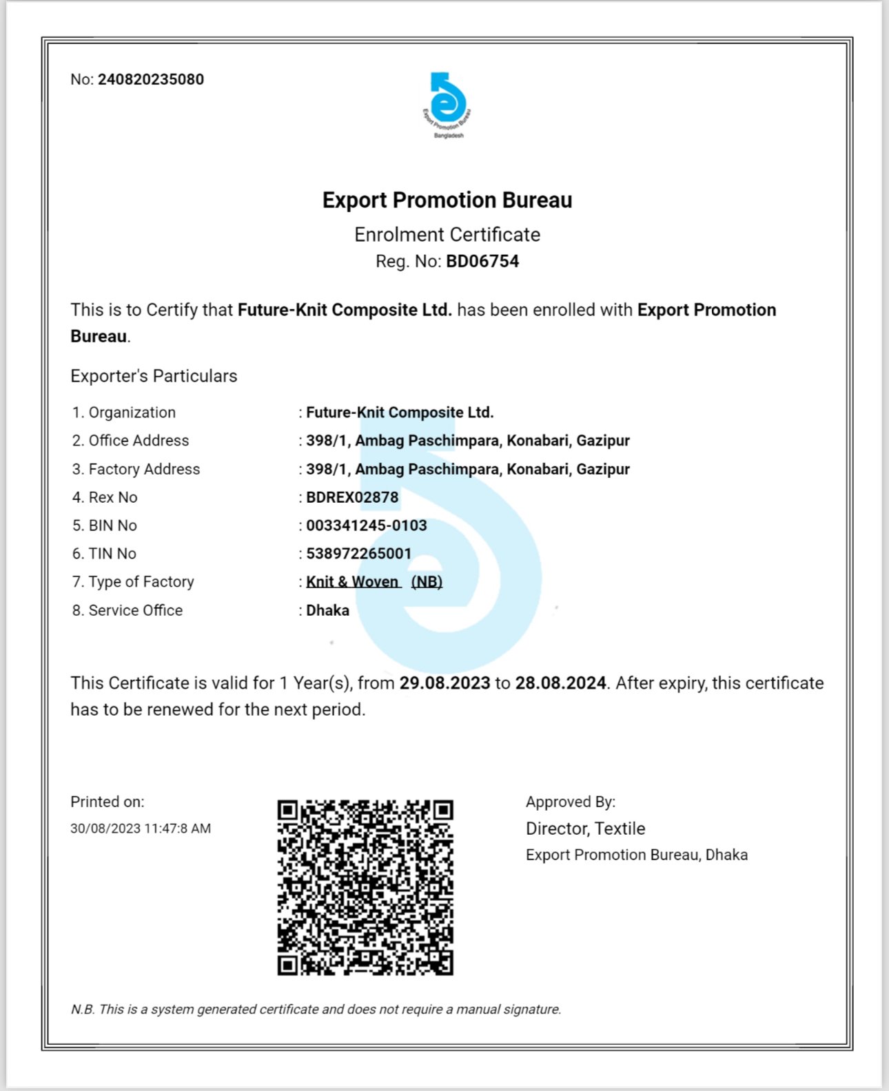 Certificate 9